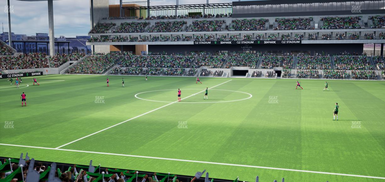 Q2 Stadium - Section Loge 131 A Seat View