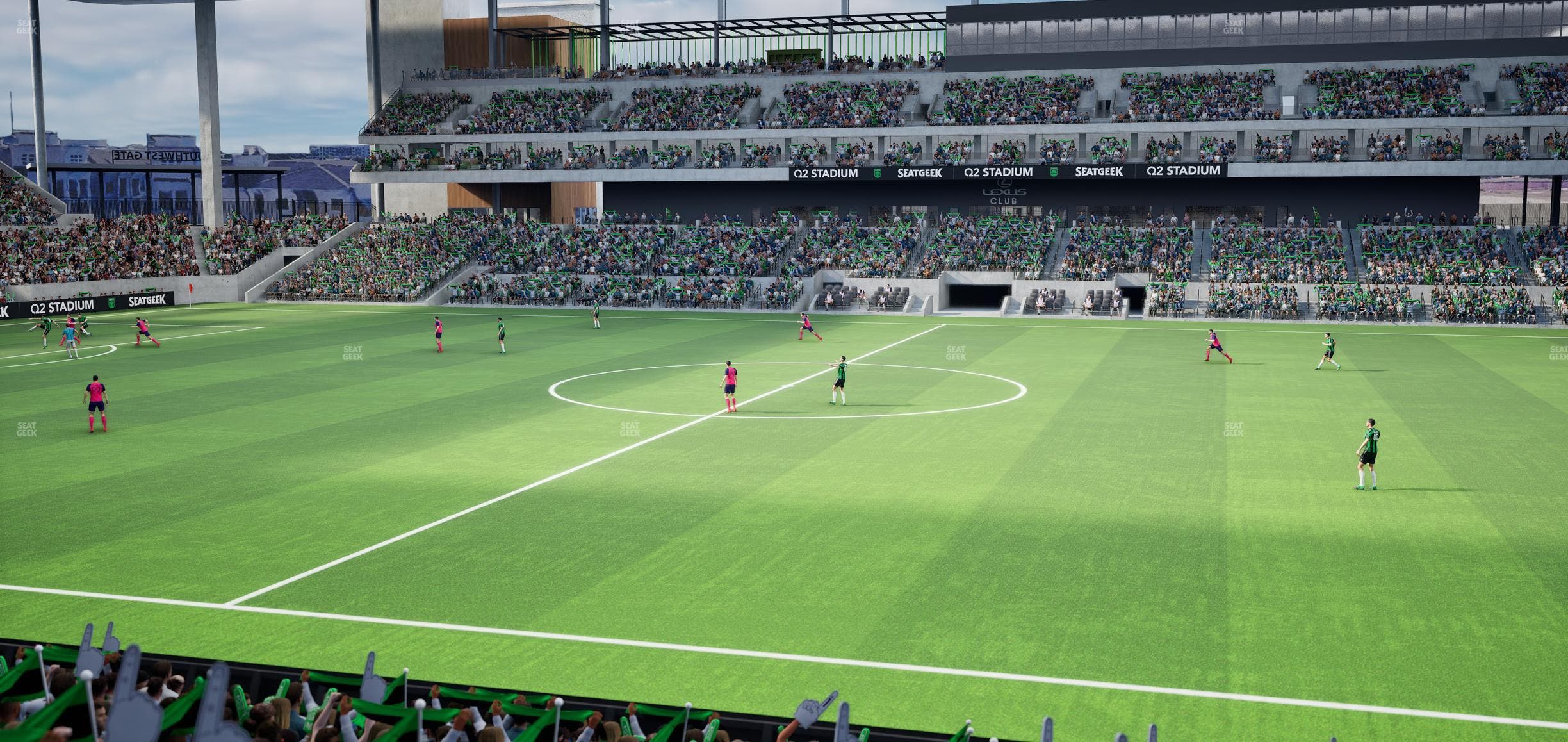 Q2 Stadium - Section Loge 131 A Seat View