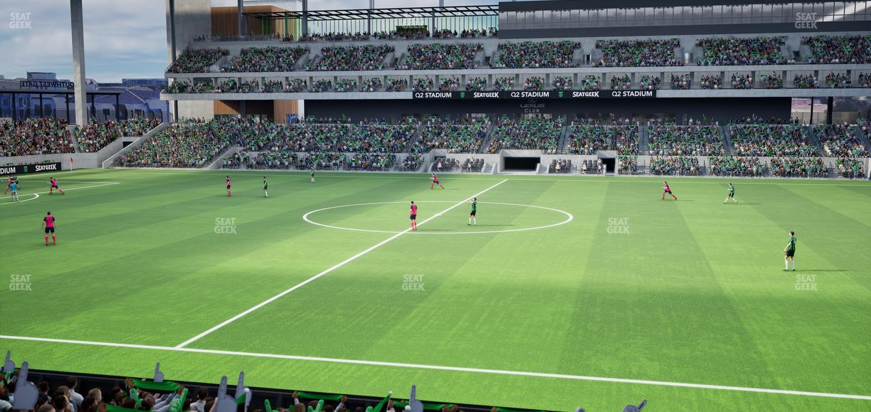 Q2 Stadium - Section Loge 131 C Seat View