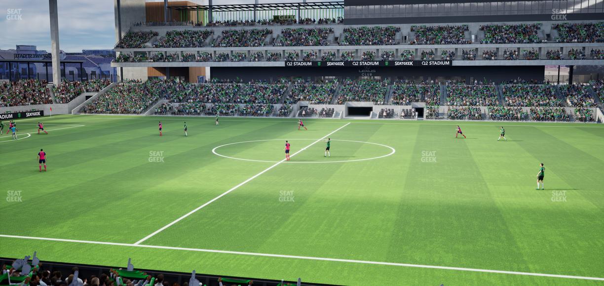 Q2 Stadium - Section Loge 131 D Seat View