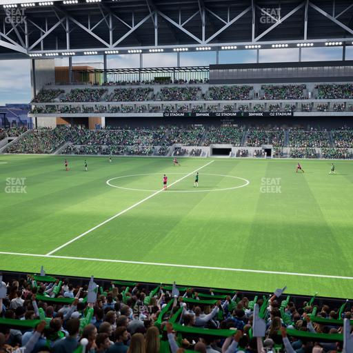 Q2 Stadium - Section Loge 131 D Seat View