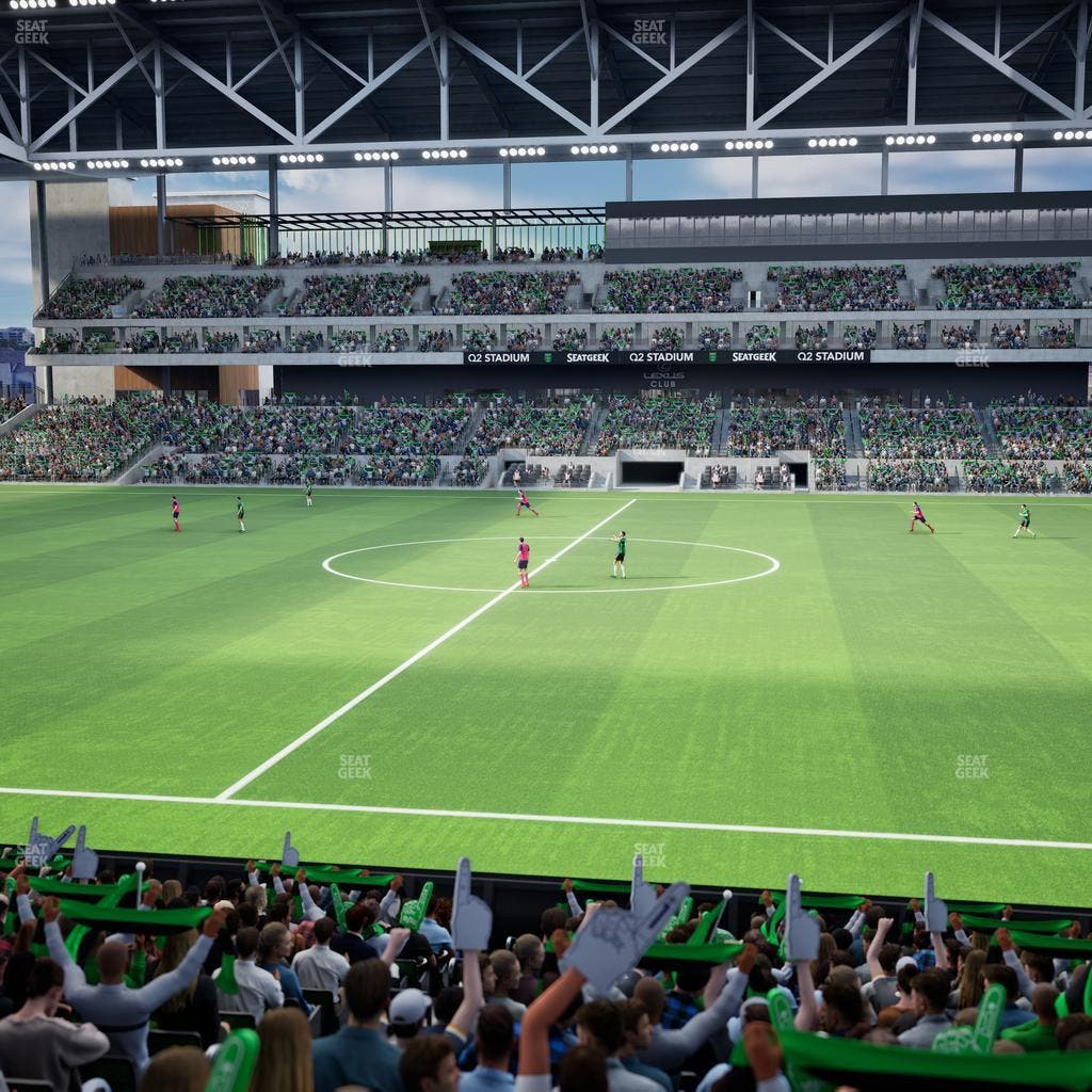 Q2 Stadium - Section Loge 131 E Seat View