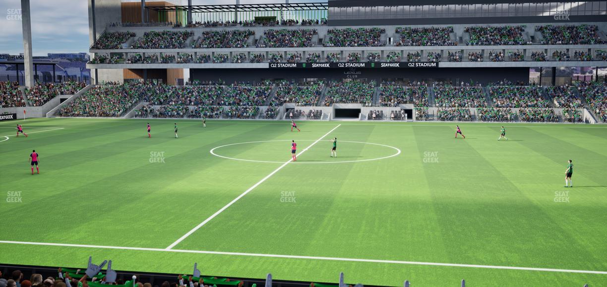 Q2 Stadium - Section Loge 131 E Seat View