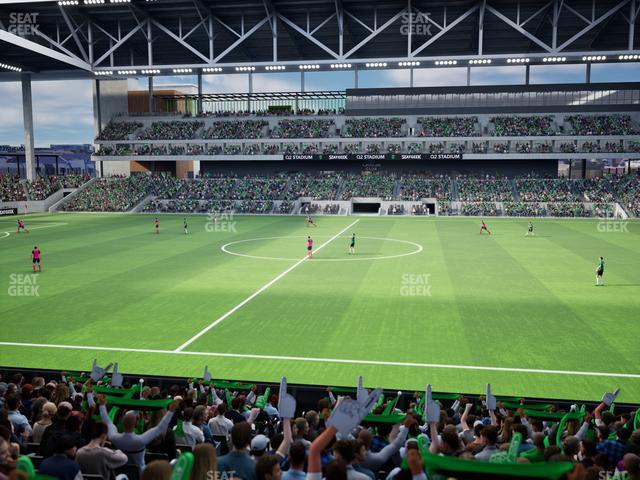 Q2 Stadium - Section Loge 131 E Seat View