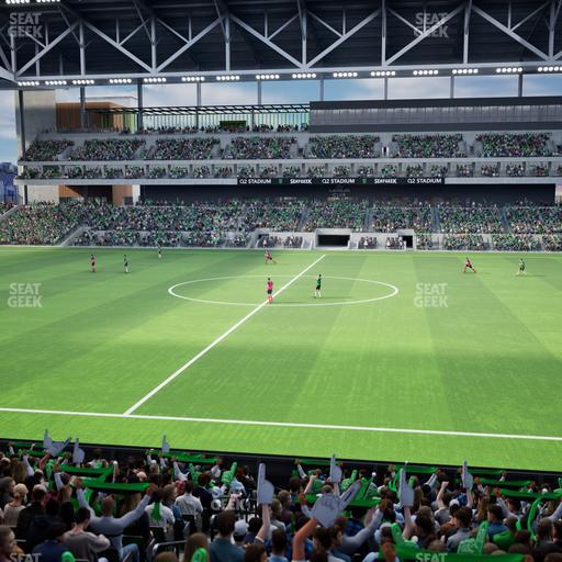 Q2 Stadium - Section Loge 131 F Seat View