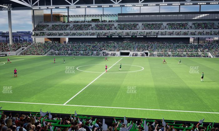 Q2 Stadium - Section Loge 131 F Seat View