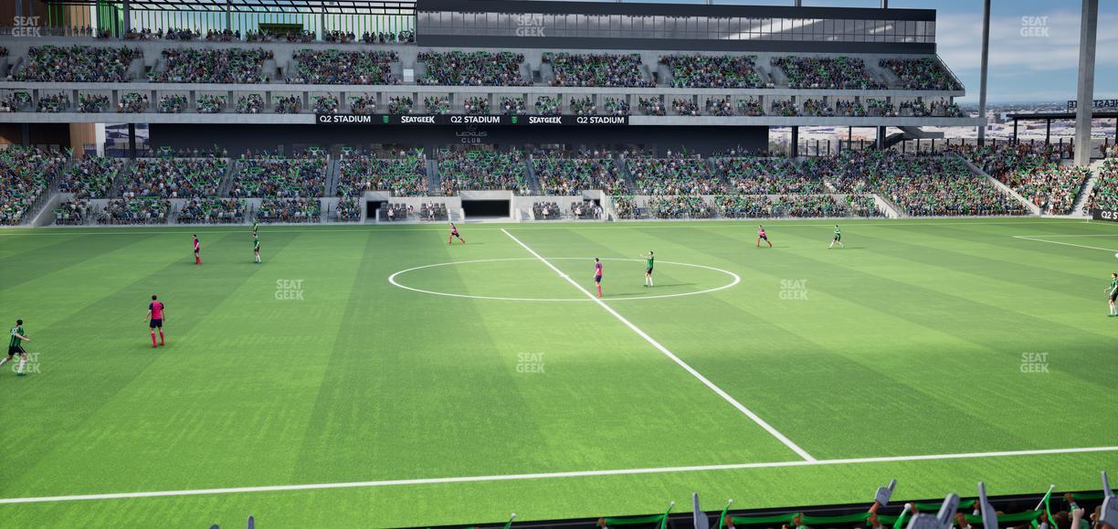 Q2 Stadium - Section Loge 133 A Seat View