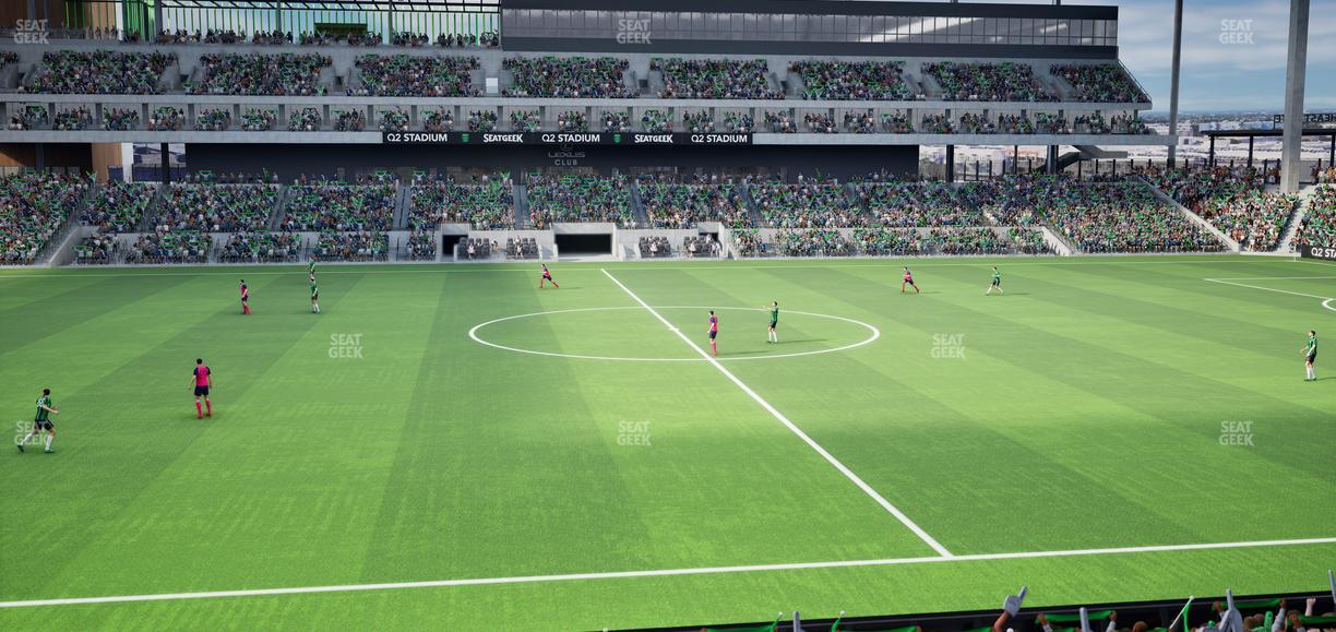 Q2 Stadium - Section Loge 133 B Seat View