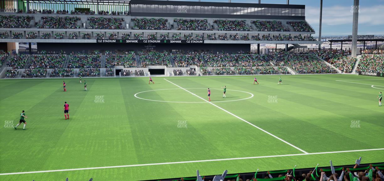 Q2 Stadium - Section Loge 133 C Seat View