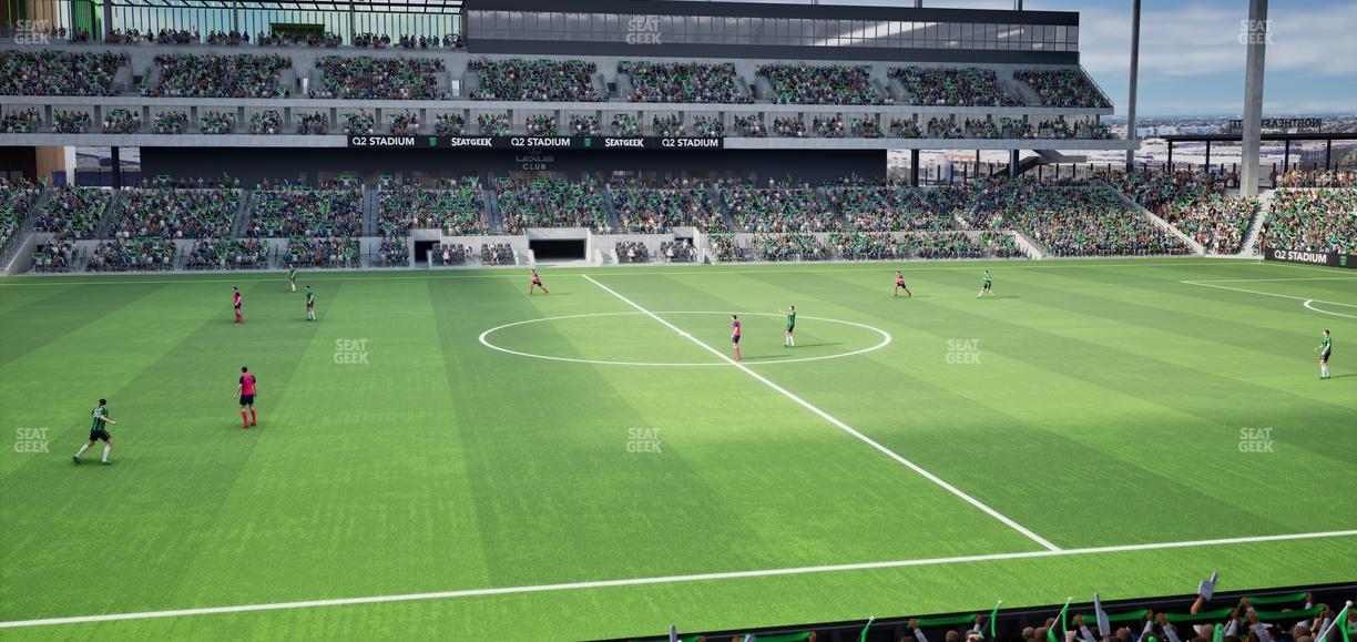 Q2 Stadium - Section Loge 133 D Seat View