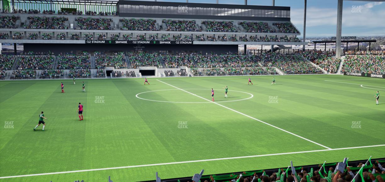 Q2 Stadium - Section Loge 133 E Seat View