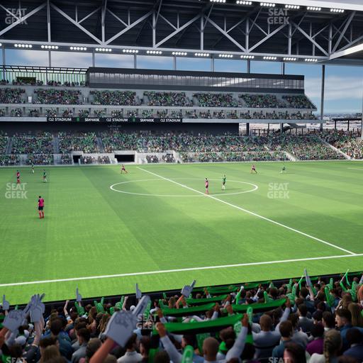 Q2 Stadium - Section Loge 133 E Seat View