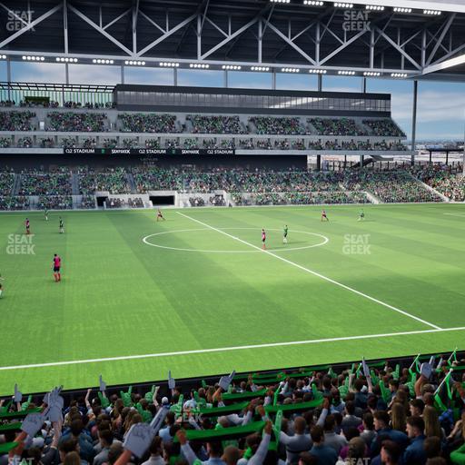 Q2 Stadium - Section Loge 133 F Seat View