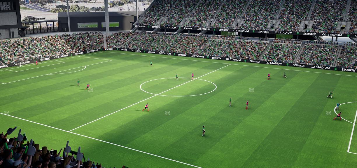 Q2 Stadium - Section Porch Loge 1 Seat View