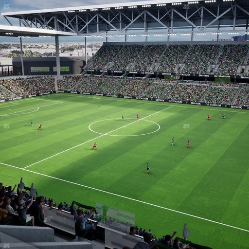 Q2 Stadium - Section Porch Loge 1 Seat View