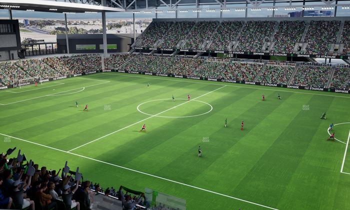 Q2 Stadium - Section Porch Loge 1 Seat View