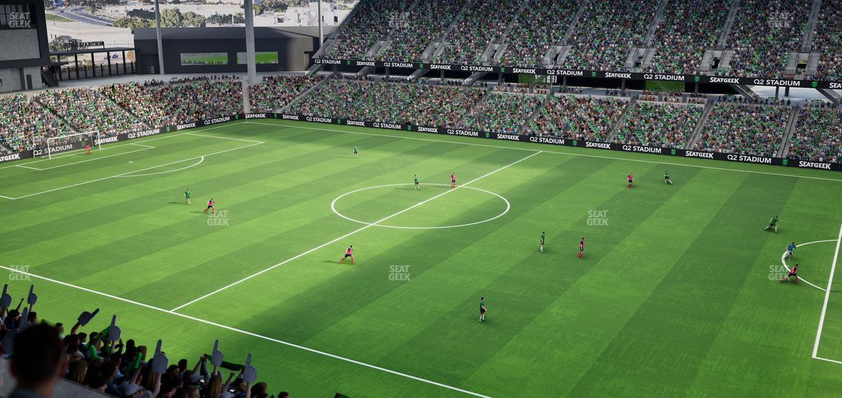 Q2 Stadium - Section Porch Loge 1 Seat View