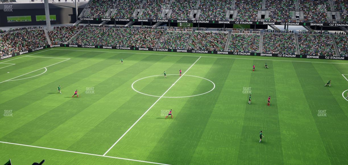 Q2 Stadium - Section Porch Loge 10 Seat View