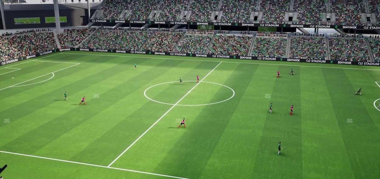 Q2 Stadium - Section Porch Loge 10 Seat View