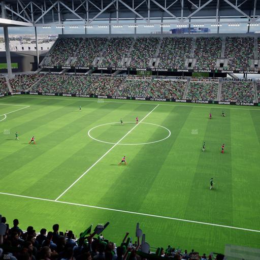 Q2 Stadium - Section Porch Loge 10 Seat View