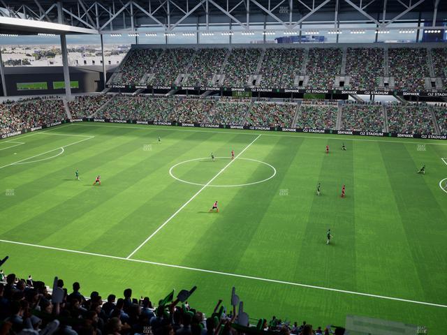 Q2 Stadium - Section Porch Loge 10 Seat View