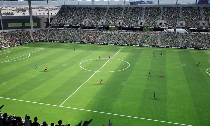 Q2 Stadium - Section Porch Loge 10 Seat View