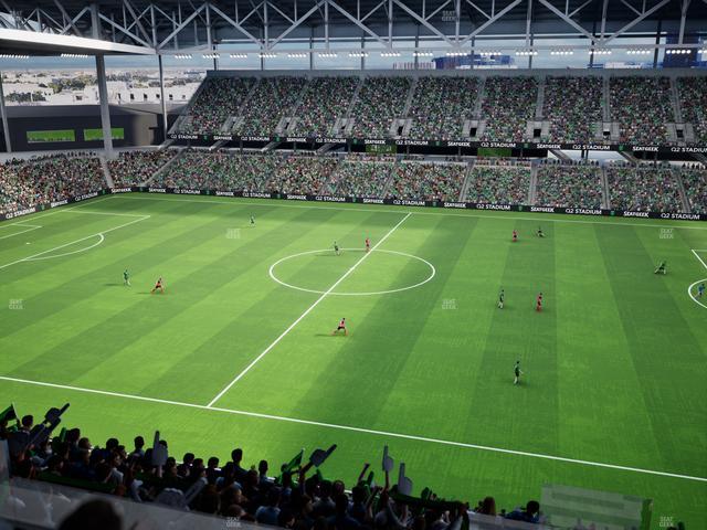 Q2 Stadium - Section Porch Loge 11 Seat View