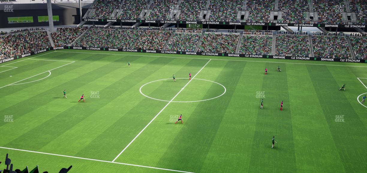 Q2 Stadium - Section Porch Loge 11 Seat View