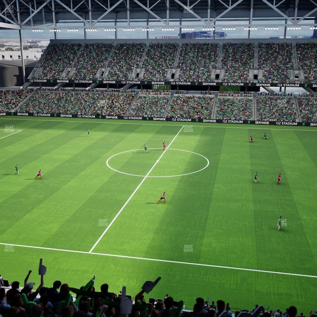 Q2 Stadium - Section Porch Loge 12 Seat View