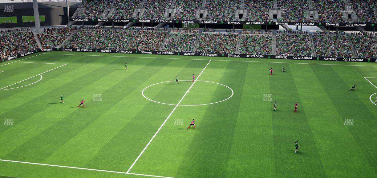 Q2 Stadium - Section Porch Loge 12 Seat View