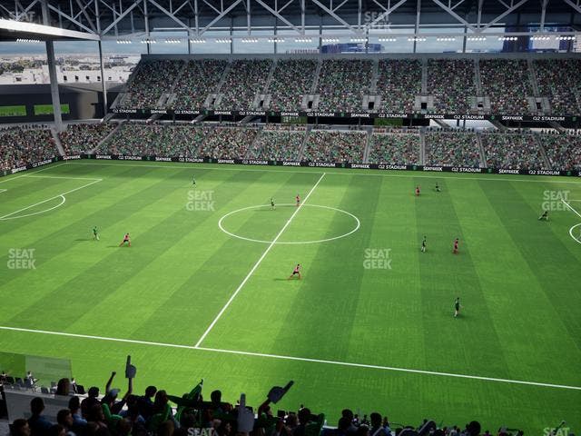 Q2 Stadium - Section Porch Loge 12 Seat View