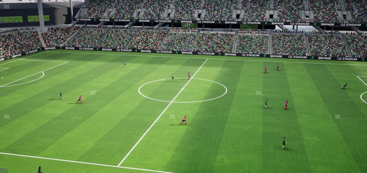 Q2 Stadium - Section Porch Loge 12 Seat View