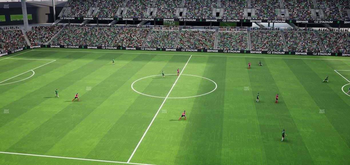 Q2 Stadium - Section Porch Loge 14 Seat View