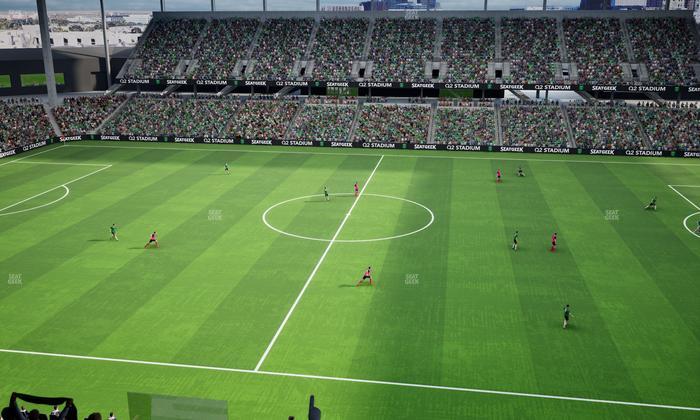 Q2 Stadium - Section Porch Loge 14 Seat View