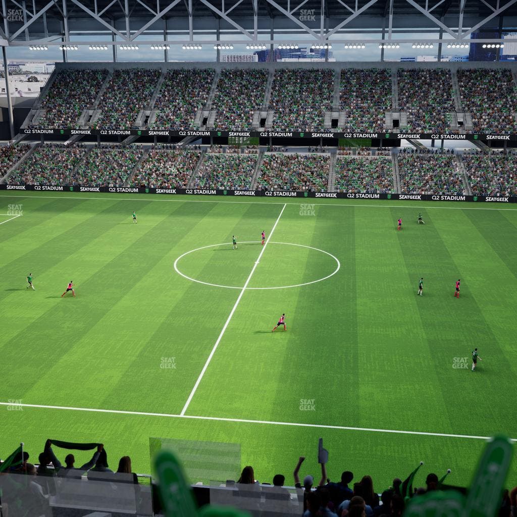 Q2 Stadium - Section Porch Loge 15 Seat View