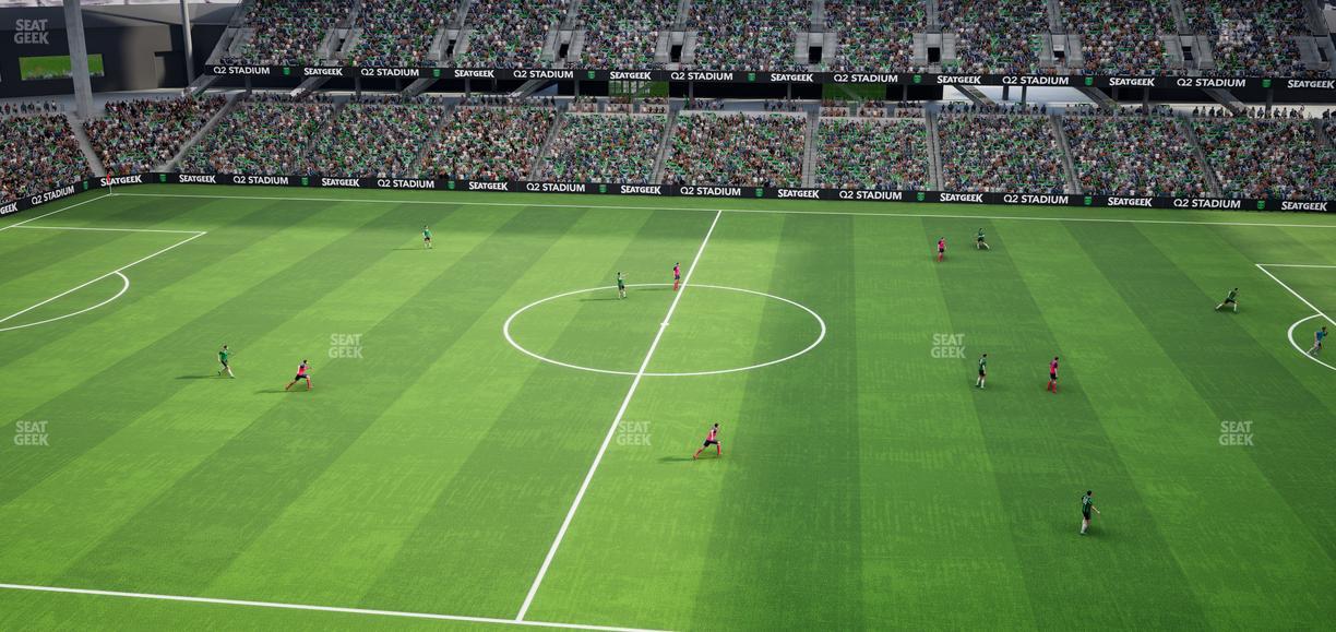 Q2 Stadium - Section Porch Loge 15 Seat View