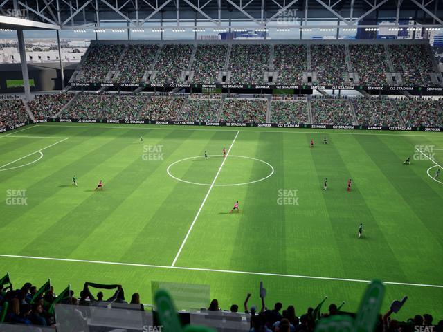 Q2 Stadium - Section Porch Loge 15 Seat View