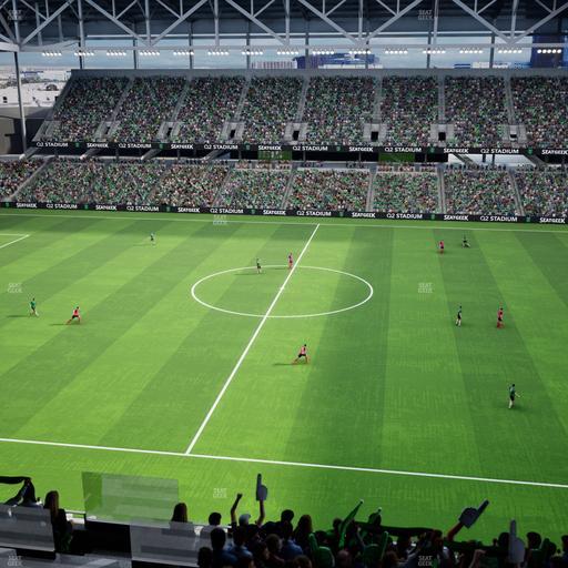 Q2 Stadium - Section Porch Loge 15 Seat View