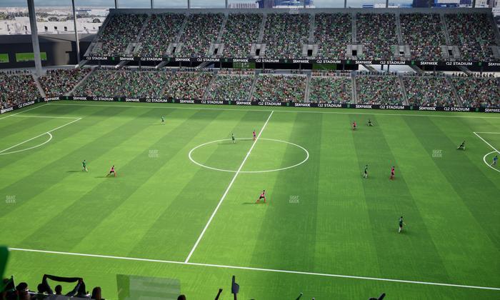 Q2 Stadium - Section Porch Loge 15 Seat View