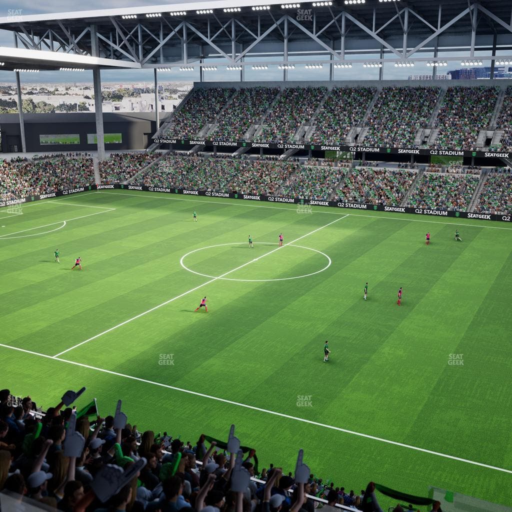 Q2 Stadium - Section Porch Loge 2 Seat View