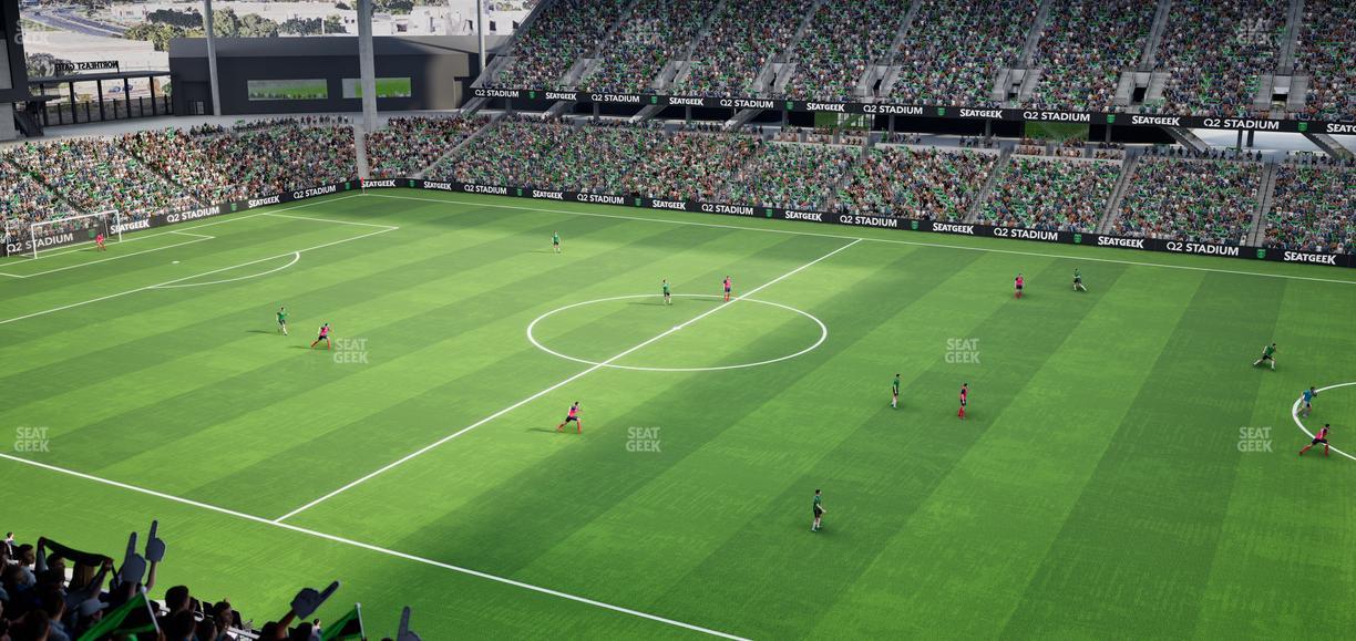 Q2 Stadium - Section Porch Loge 2 Seat View