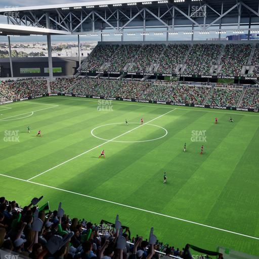 Q2 Stadium - Section Porch Loge 2 Seat View