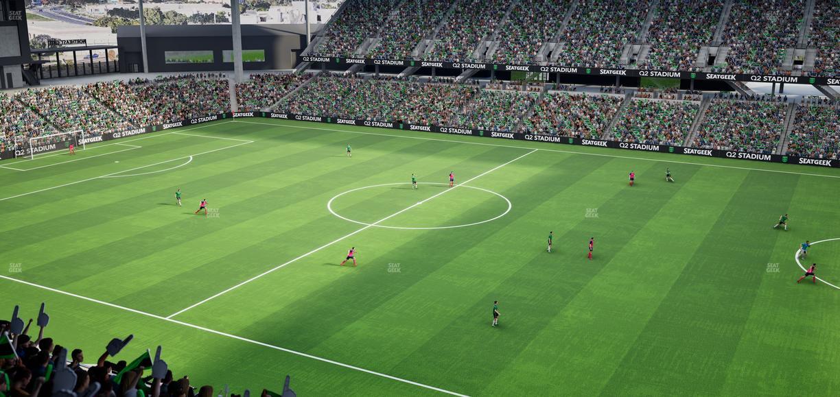 Q2 Stadium - Section Porch Loge 2 Seat View