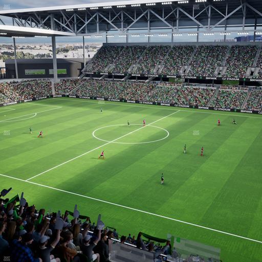 Q2 Stadium - Section Porch Loge 2 Seat View