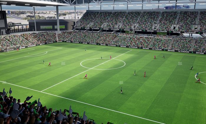 Q2 Stadium - Section Porch Loge 2 Seat View