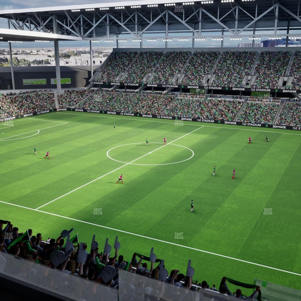 Q2 Stadium - Section Porch Loge 3 Seat View
