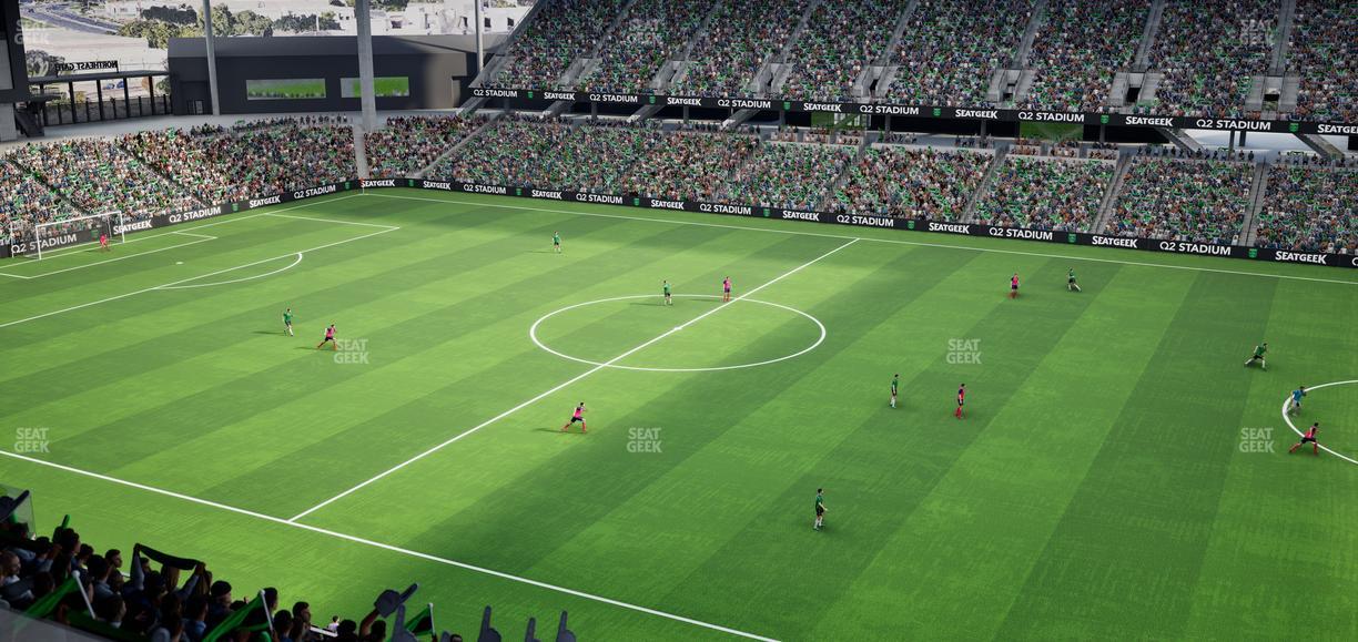 Q2 Stadium - Section Porch Loge 3 Seat View