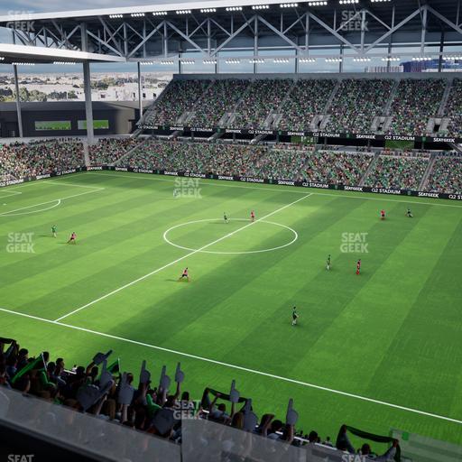 Q2 Stadium - Section Porch Loge 3 Seat View