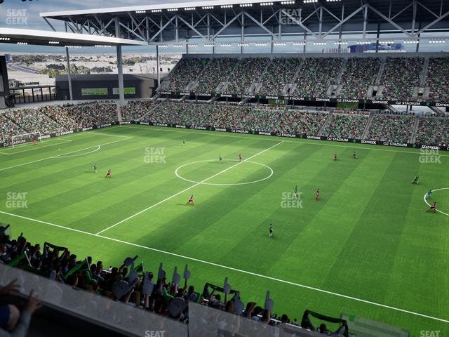 Q2 Stadium - Section Porch Loge 3 Seat View