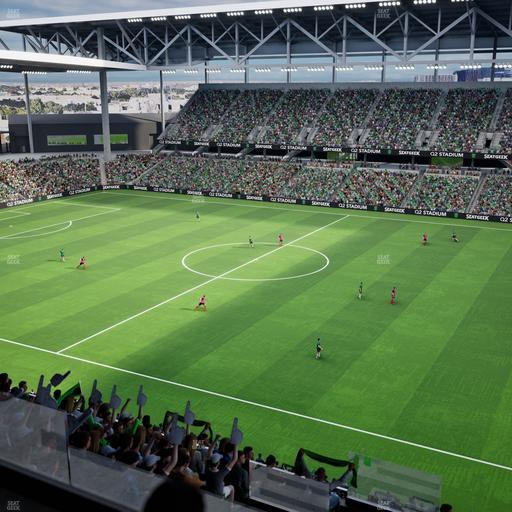 Q2 Stadium - Section Porch Loge 3 Seat View